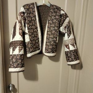 Quilted Jacket = Handmade - New, Never Worn - Size Small